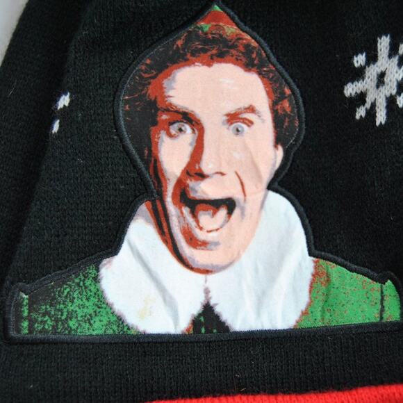 Buddy The Elf Winter Pom Black Red - Picture 8 of 8